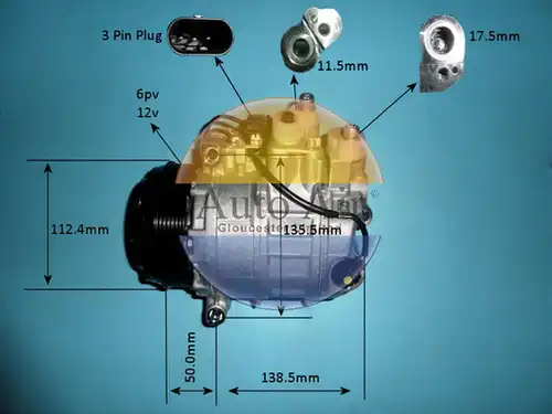 компресор за климатик AUTO AIR GLOUCESTER 14-8726P