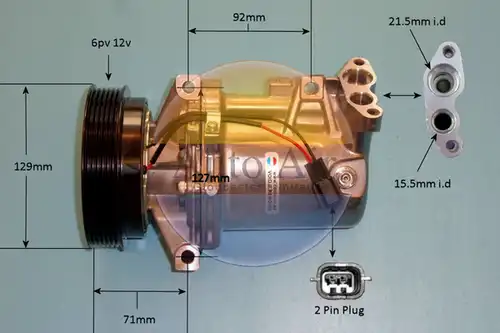 компресор за климатик AUTO AIR GLOUCESTER 14-9672P