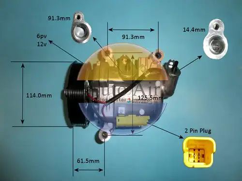 компресор за климатик AUTO AIR GLOUCESTER 14-9675P