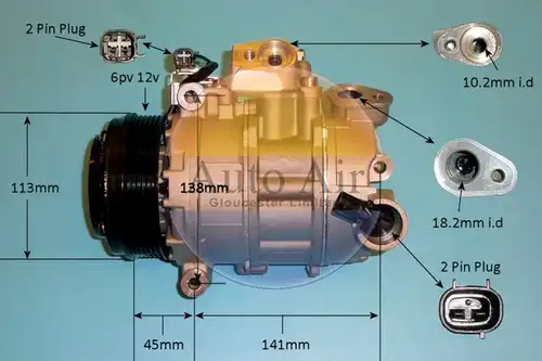 компресор за климатик AUTO AIR GLOUCESTER 14-9796P