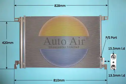 кондензатор, климатизация AUTO AIR GLOUCESTER 16-0057