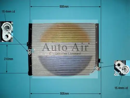 кондензатор, климатизация AUTO AIR GLOUCESTER 16-1008