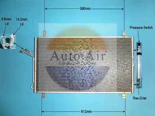 кондензатор, климатизация AUTO AIR GLOUCESTER 16-1088