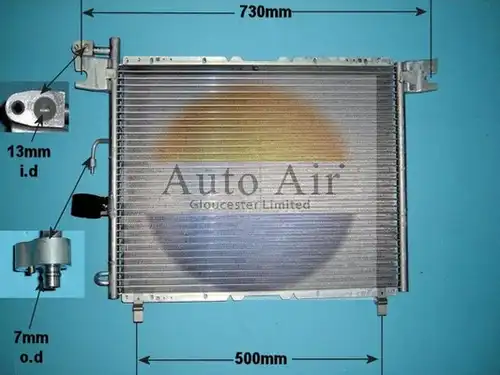 кондензатор, климатизация AUTO AIR GLOUCESTER 16-1163