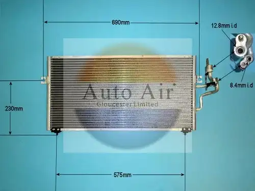 кондензатор, климатизация AUTO AIR GLOUCESTER 16-1222