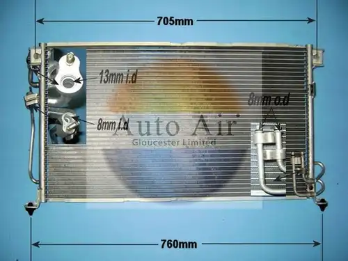 кондензатор, климатизация AUTO AIR GLOUCESTER 16-1224