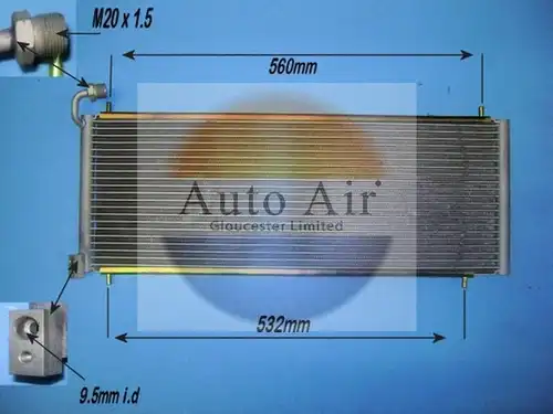 кондензатор, климатизация AUTO AIR GLOUCESTER 16-1288