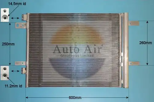 кондензатор, климатизация AUTO AIR GLOUCESTER 16-1445