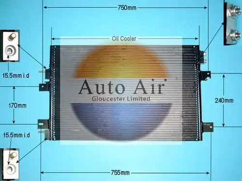 кондензатор, климатизация AUTO AIR GLOUCESTER 16-6221