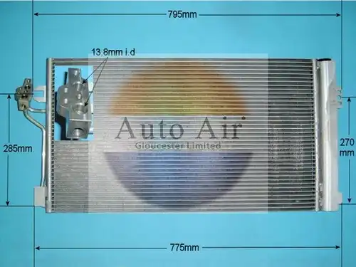 кондензатор, климатизация AUTO AIR GLOUCESTER 16-8916