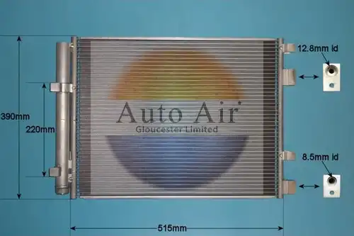 кондензатор, климатизация AUTO AIR GLOUCESTER 16-9633