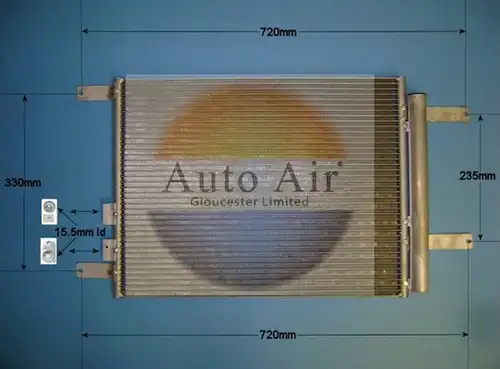 кондензатор, климатизация AUTO AIR GLOUCESTER 16-9682