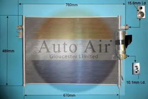 кондензатор, климатизация AUTO AIR GLOUCESTER 16-9832