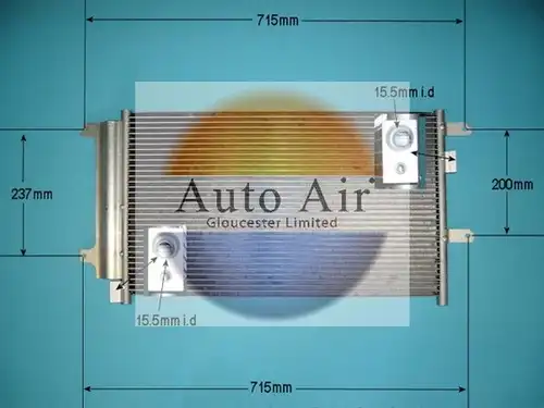 кондензатор, климатизация AUTO AIR GLOUCESTER 16-9935