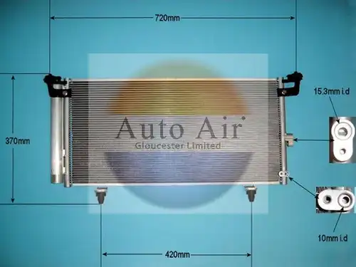 кондензатор, климатизация AUTO AIR GLOUCESTER 16-9953