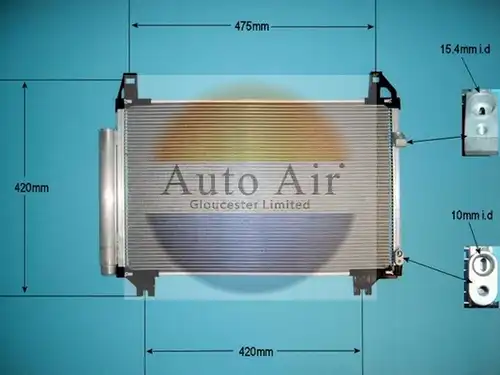 кондензатор, климатизация AUTO AIR GLOUCESTER 16-9957