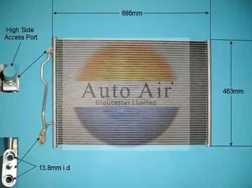 кондензатор, климатизация AUTO AIR GLOUCESTER 16-9982