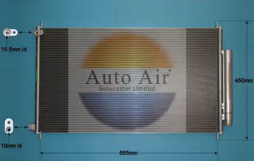 кондензатор, климатизация AUTO AIR GLOUCESTER 16-9983