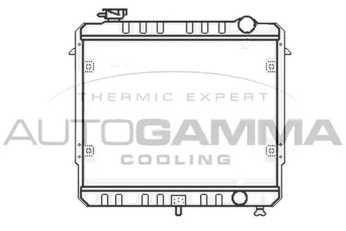 воден радиатор AUTOGAMMA 100442