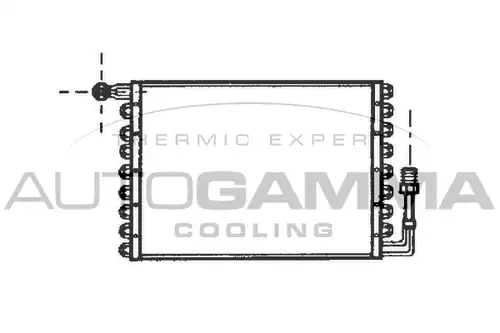 кондензатор, климатизация AUTOGAMMA 100521