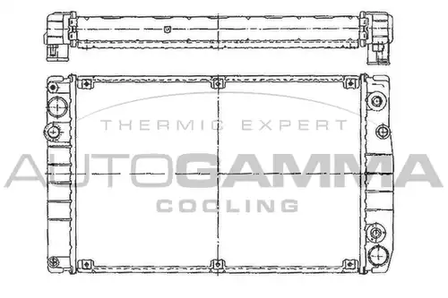 воден радиатор AUTOGAMMA 101238
