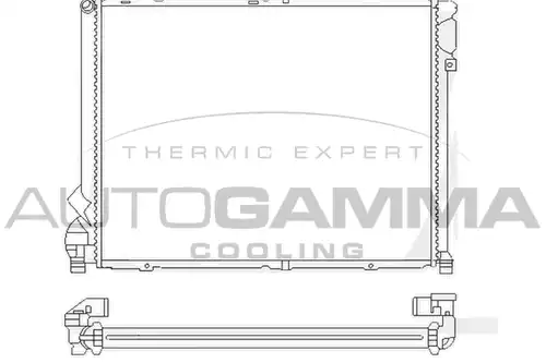 воден радиатор AUTOGAMMA 101406