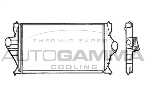 интеркулер (охладител за въздуха на турбината) AUTOGAMMA 101478
