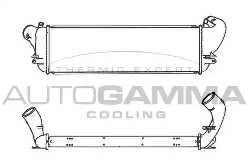 интеркулер (охладител за въздуха на турбината) AUTOGAMMA 101480