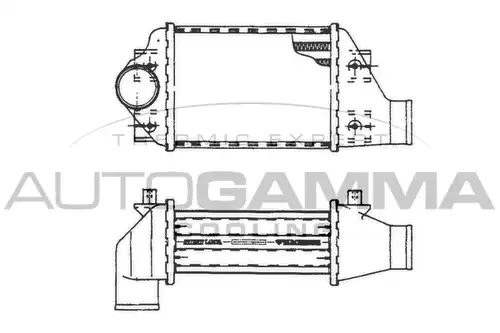 интеркулер (охладител за въздуха на турбината) AUTOGAMMA 101481