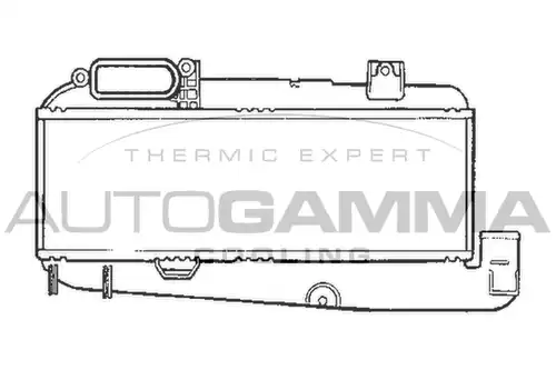 интеркулер (охладител за въздуха на турбината) AUTOGAMMA 101489