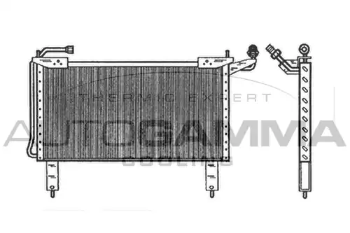 кондензатор, климатизация AUTOGAMMA 101578