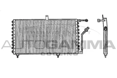 кондензатор, климатизация AUTOGAMMA 101583