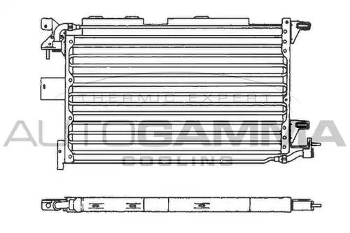 кондензатор, климатизация AUTOGAMMA 101586