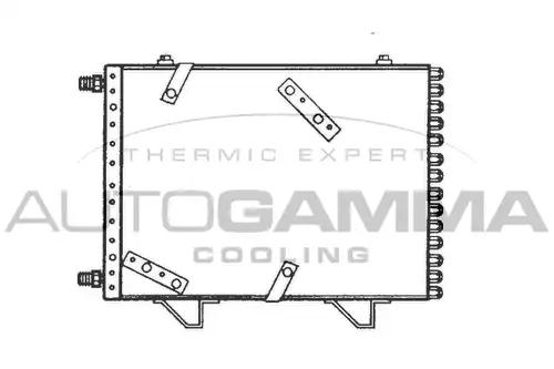 кондензатор, климатизация AUTOGAMMA 101599