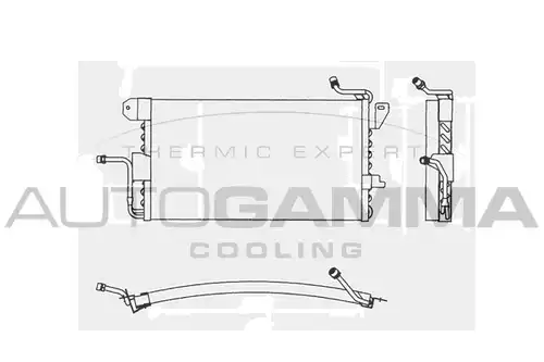 кондензатор, климатизация AUTOGAMMA 101604