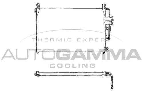 кондензатор, климатизация AUTOGAMMA 101712
