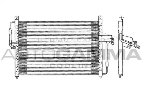 кондензатор, климатизация AUTOGAMMA 101713