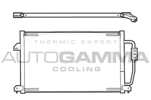 кондензатор, климатизация AUTOGAMMA 101735