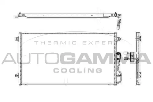 кондензатор, климатизация AUTOGAMMA 101748