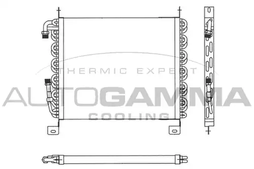 кондензатор, климатизация AUTOGAMMA 101760