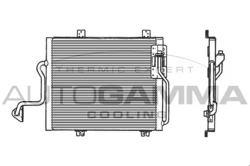 кондензатор, климатизация AUTOGAMMA 101789