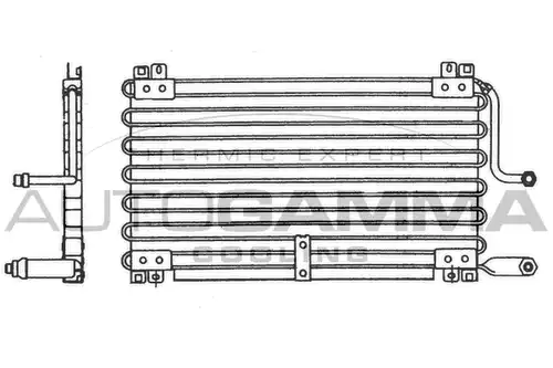 кондензатор, климатизация AUTOGAMMA 101794