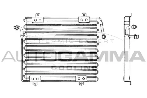 кондензатор, климатизация AUTOGAMMA 101797