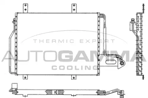 кондензатор, климатизация AUTOGAMMA 101799
