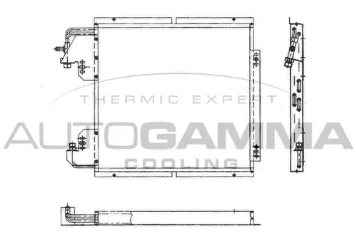 кондензатор, климатизация AUTOGAMMA 101800