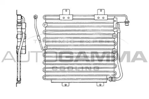 кондензатор, климатизация AUTOGAMMA 101803