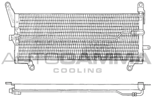 кондензатор, климатизация AUTOGAMMA 101815