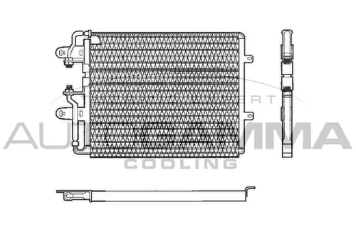 кондензатор, климатизация AUTOGAMMA 101823