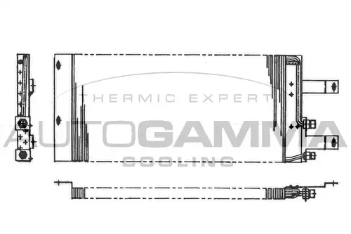 кондензатор, климатизация AUTOGAMMA 101824