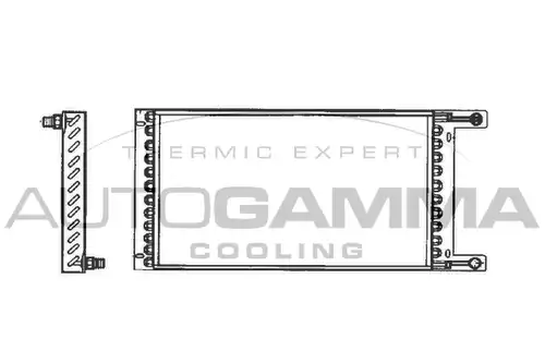 кондензатор, климатизация AUTOGAMMA 101828